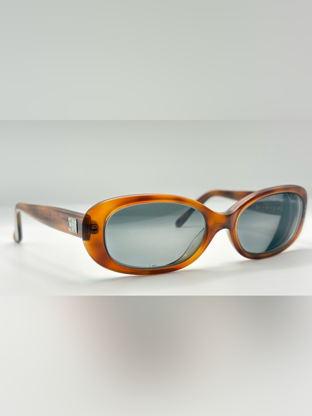 Calvin Klein 4011 Brown Oval Sunglasses Frames Only